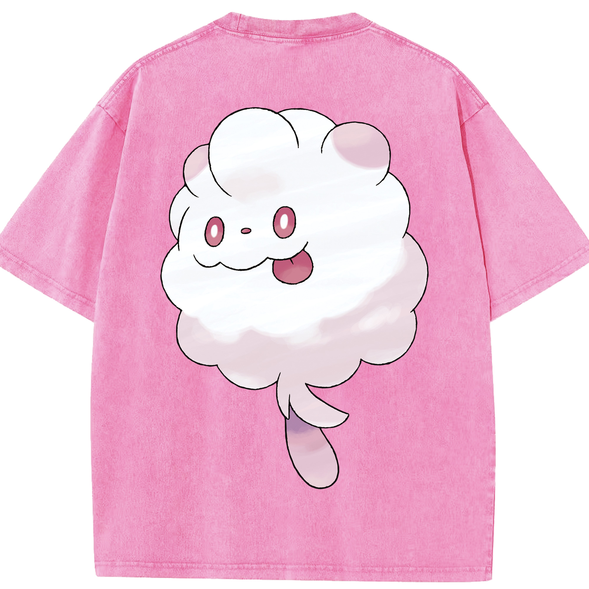（画像用） ポケットモンスター Pokémon 綿100% ヴィンテージ風 半袖Tシャツ（背面プリント）